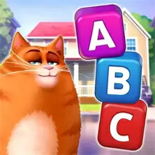 Kitty Scramble apila juegos de texto