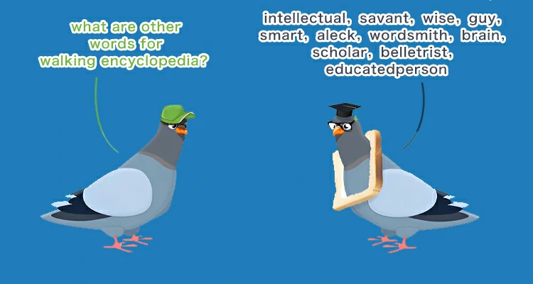 Eres tan inteligente y como una enciclopedia ambulante.