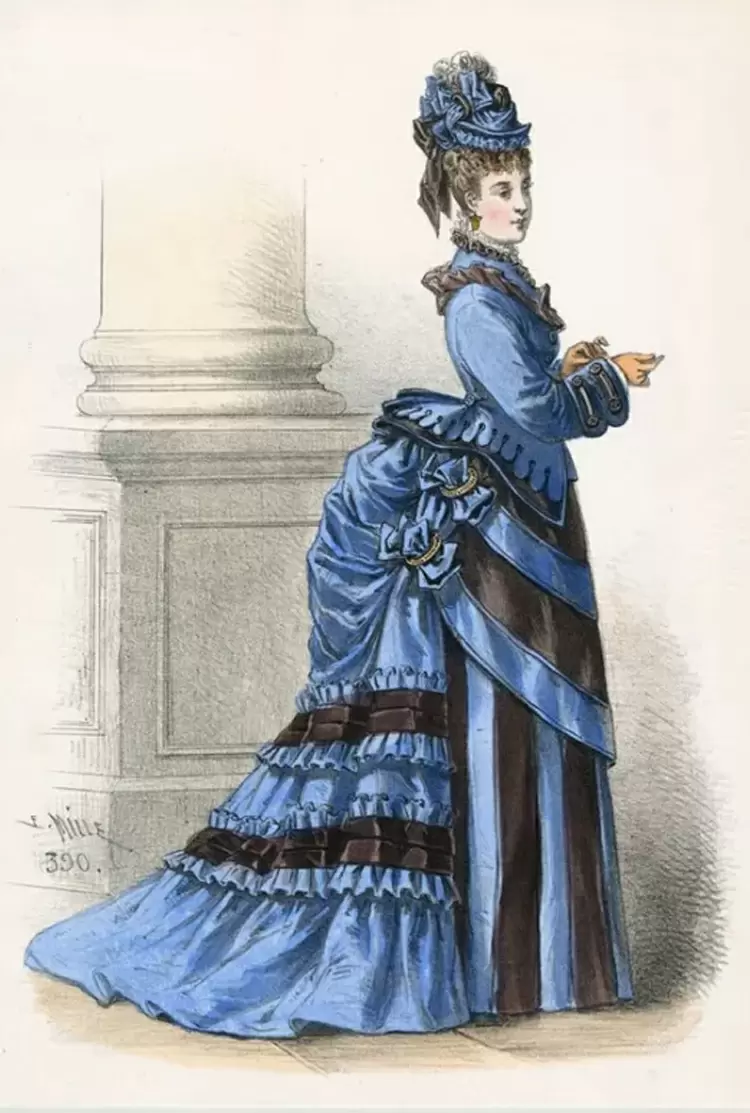 ¡Encajas en el Vestido con polisón! 