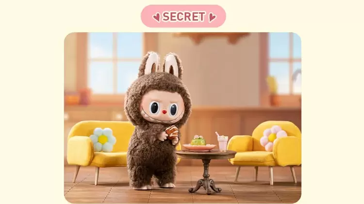 Labubu The Monsters Etciting Macaron Plush - Chestnut Cocoa