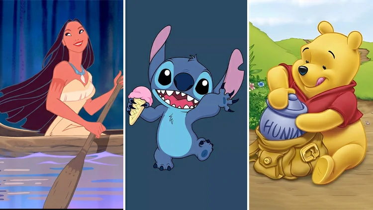 ¡Eres una combinación de Pocahontas, Stitch y Winnie the Pooh! 