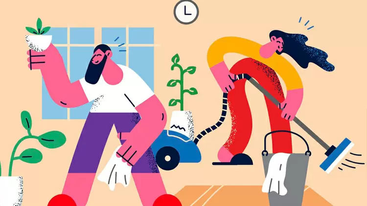 Siempre termino los tareas del hogar