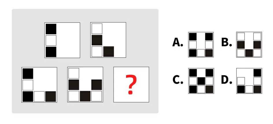 Seleccionar el patrón que falta