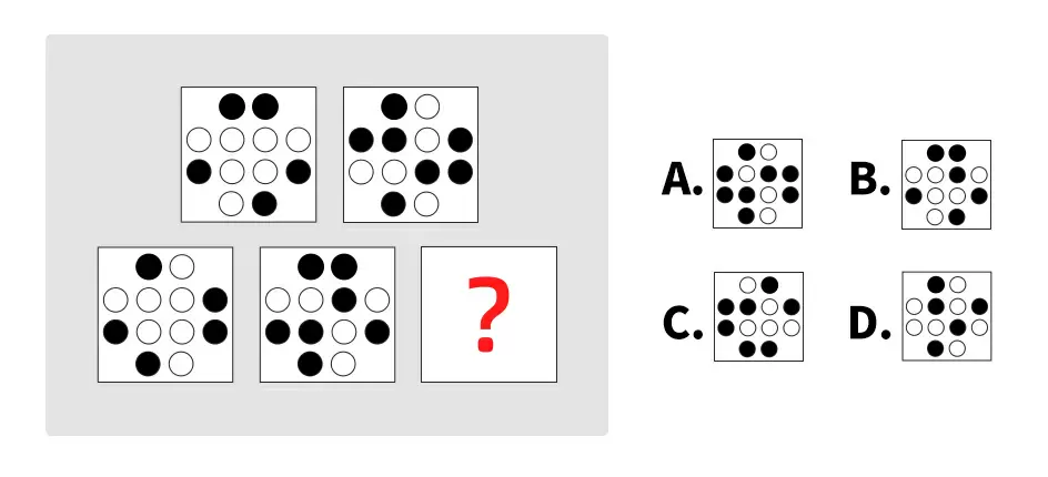 Seleccionar el patrón que falta