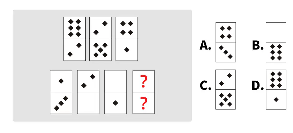 Seleccionar el patrón que falta
